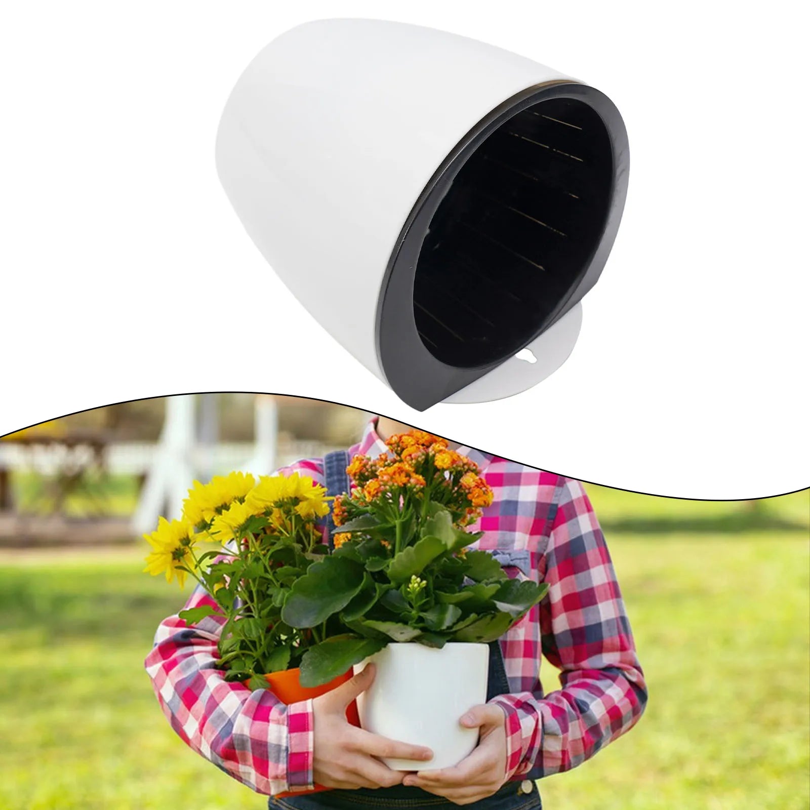 Wall-mounted Flower Pot Automatic Water-absorbing Plastic Green Dill Soil Or Hydroponics System Pot For Wall Balcony Flower Pot