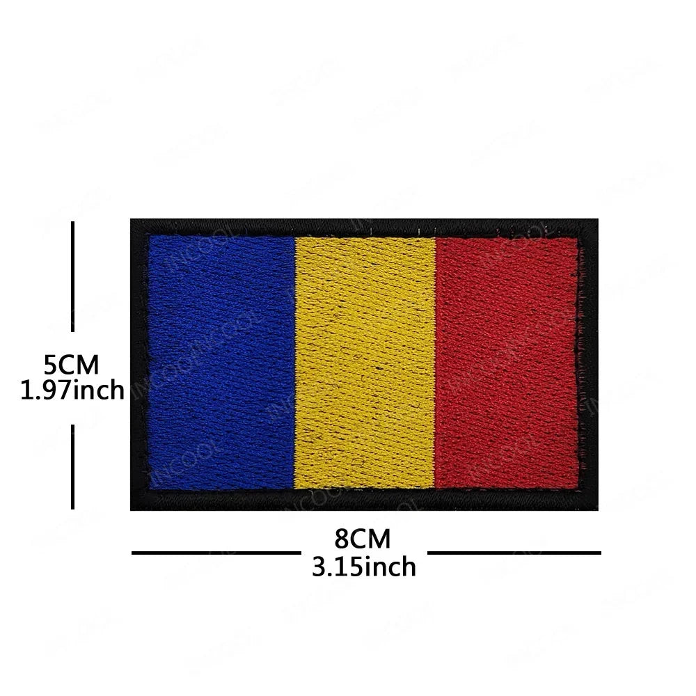 Africa National Flag Embroidered Patches Nigeria South Africa Morocco Eswatini Mauritius Armband Appliques Shoulder Flags Badges