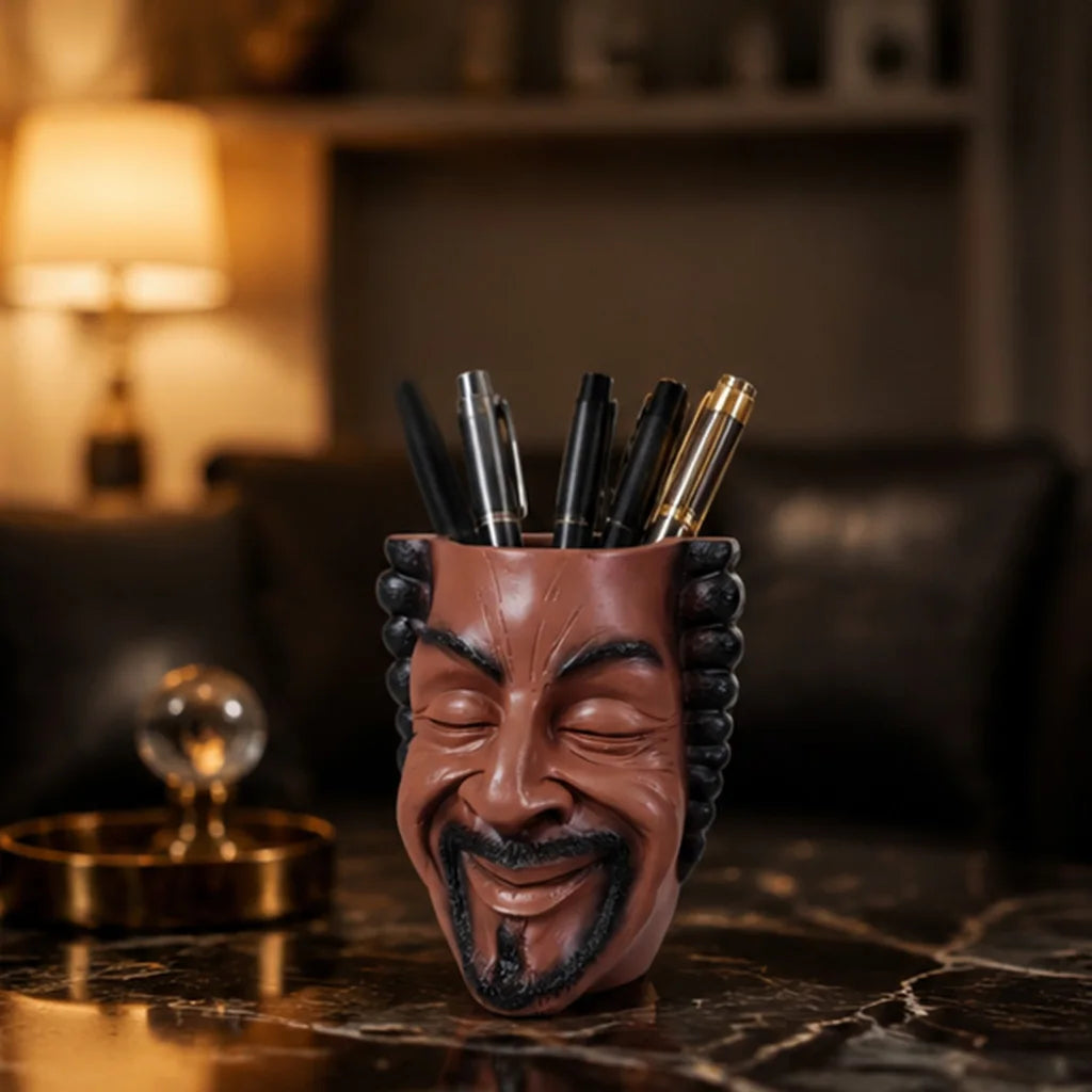 Aesthetic Face Planter Resin Flower Pot Unique Human Face Succulent Pot Modern Artistic Home Decor Garden Desk Decoration Gift