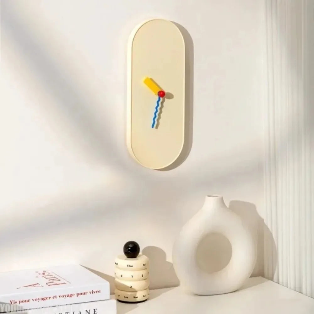Home Furnishing Decoration Dopamine Wall Mounted Clock Living Room Kids Gifts Modern Decorations Silent Mechanism Clocks