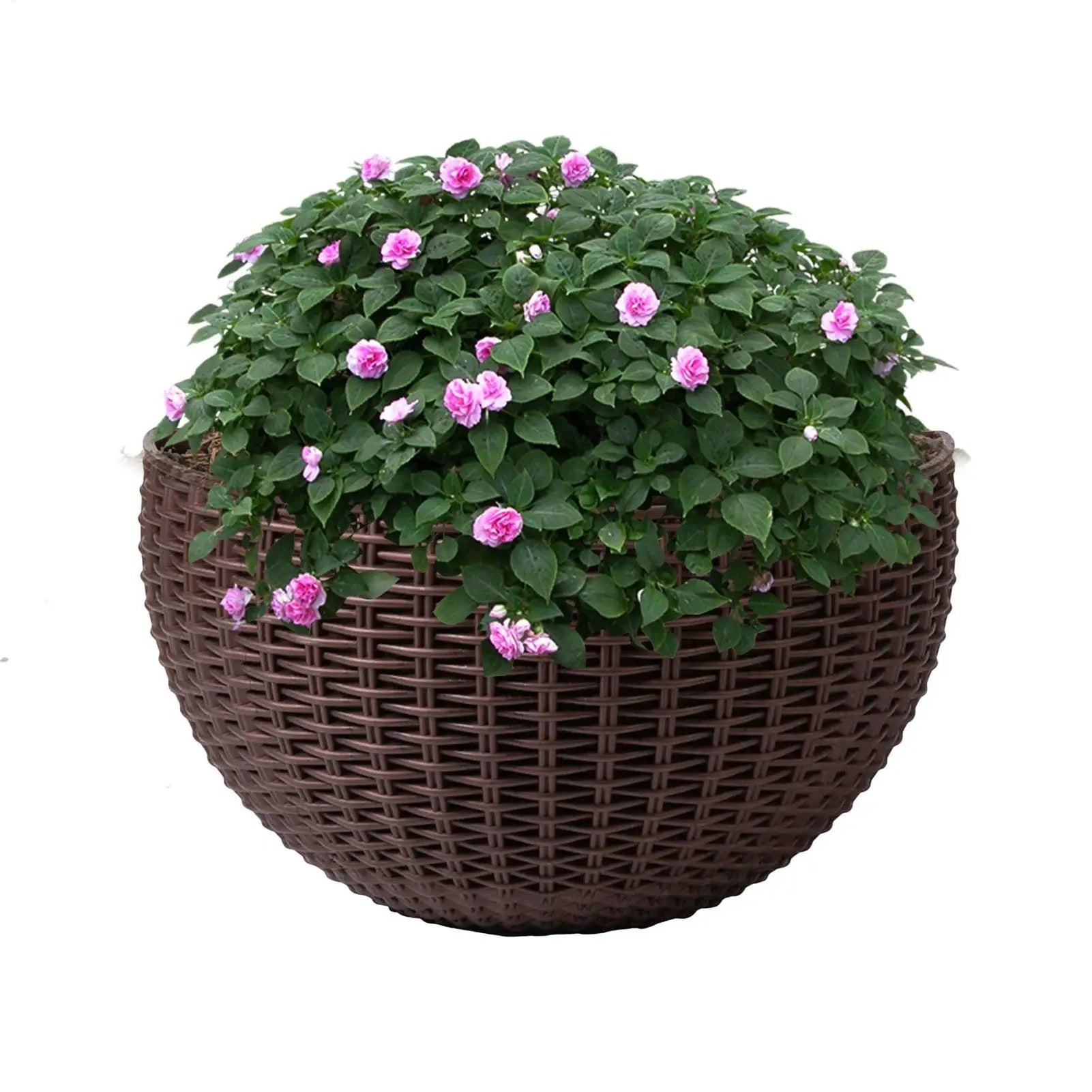 Flower Pot Exquisite Wall-mounted Plastic Wall Hanging Basket Flowerpot for Outdoor Garden Balcony Planter Bucket Home Decor