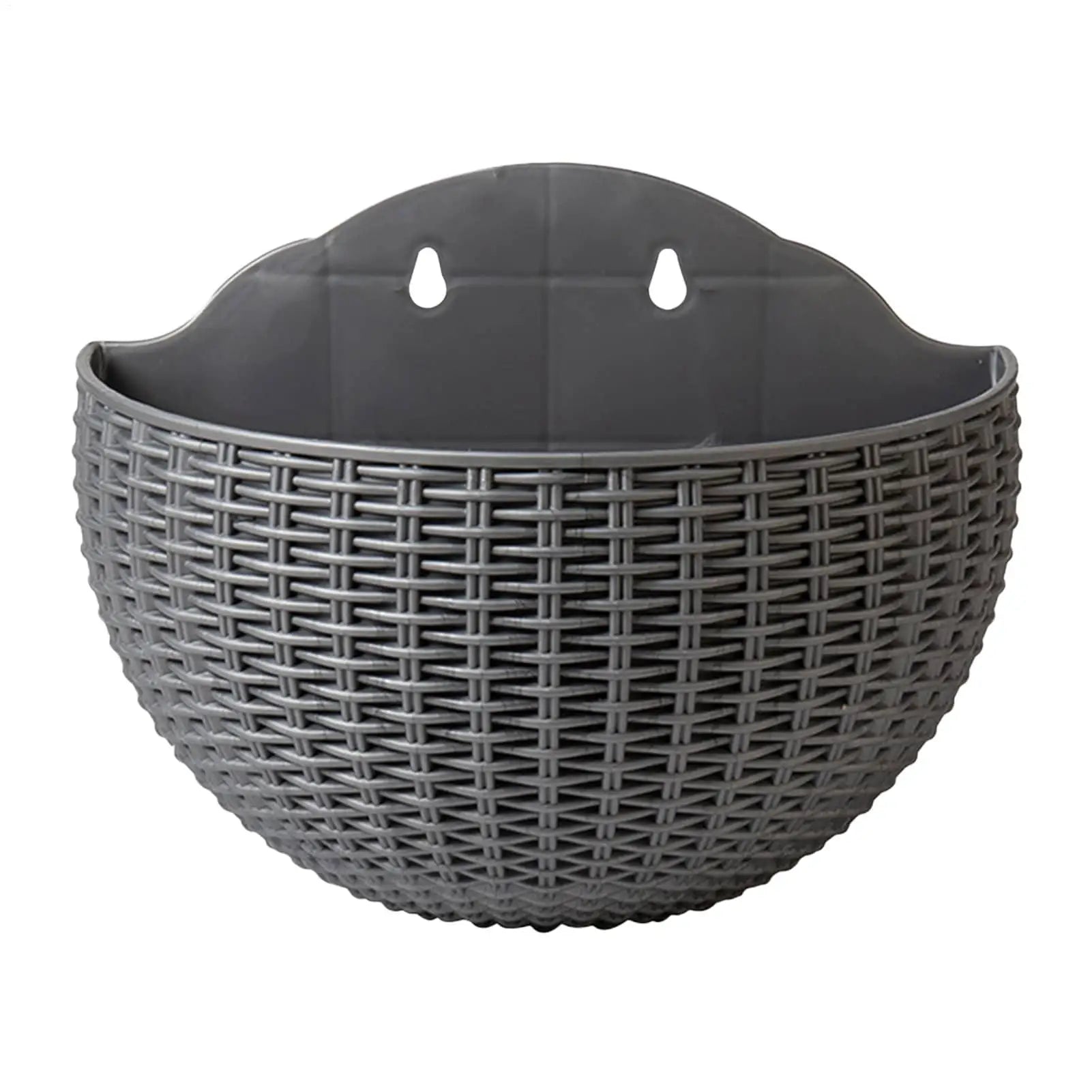 Semi-circular Flower Pot Wall-mounted No-punching Flower Basket Garden Planter Hanging Flowerpot Self watering For Home Decor