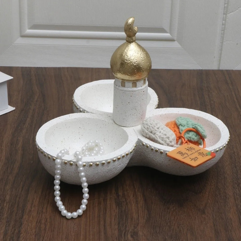 Middle Eastern Style Resin Statue Decor Castle House Kaaba Dome Mosque Islamic Desktop Ornament Islamic Theme Ramadan Muslim