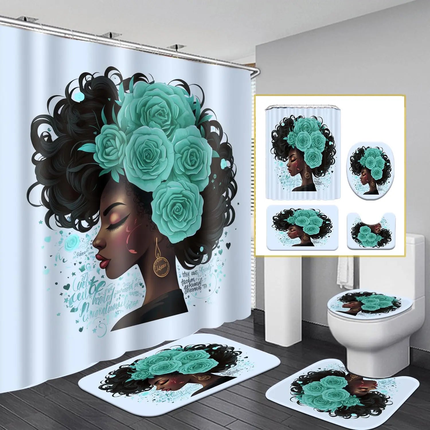 Christmas SnowmanprintingLinenShowerCurtainWaterproofBathCurtainsForBathroomBathtubLargeBathingCoverwithHooks
