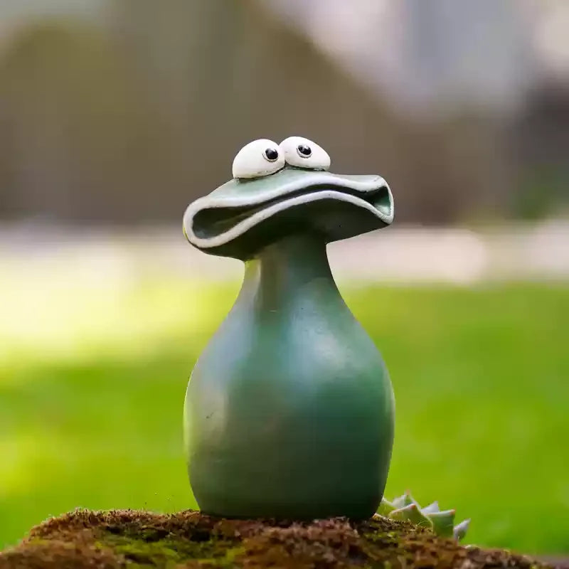 Cartoon Creative Big Mouth Frog Garden Balcony Desktop Decoration Rural Home Furnishings Creative Fashion Decoration Toys
