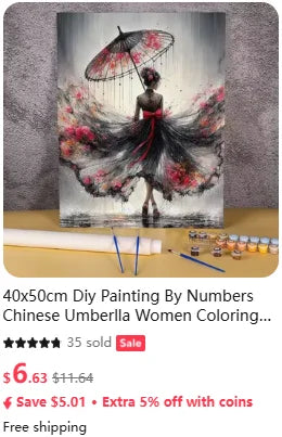 African Woman Paint By Numbers HandPainted Kit On Canvas DIY Oil Painting Set Pictures By Number Home Decoration Wall Art Gift