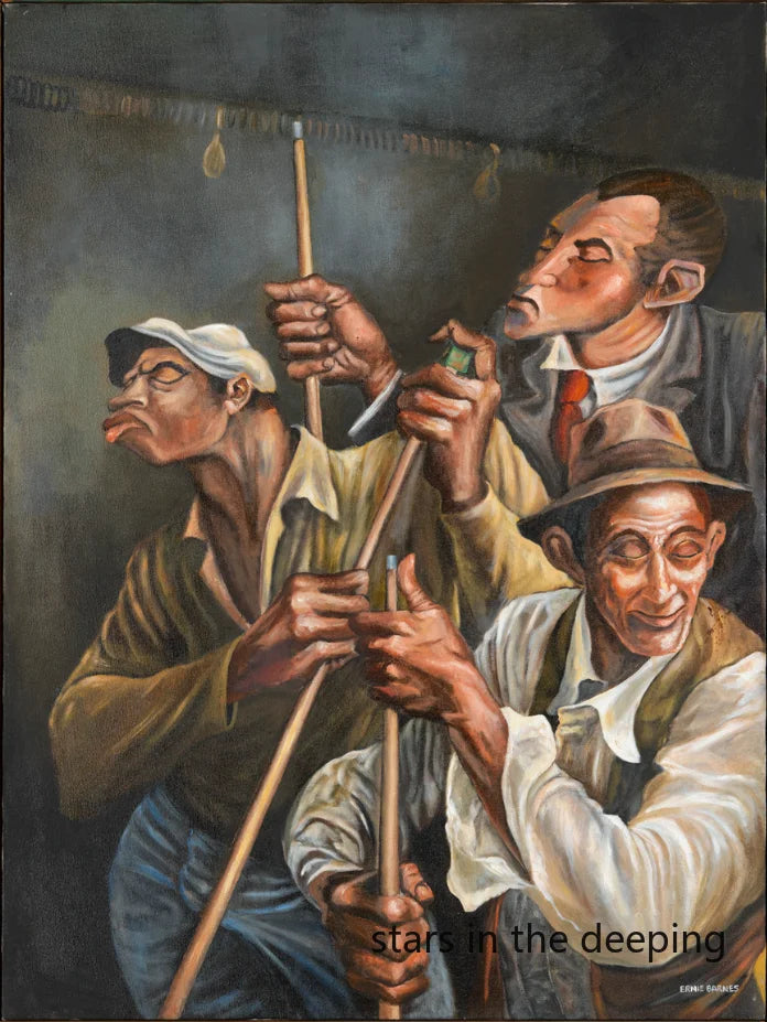 Abstract Ernie Barnes Artworks African Black Women Jazz Music Art Poster Canvas Painting Wall Print Picture for Room Home Decor