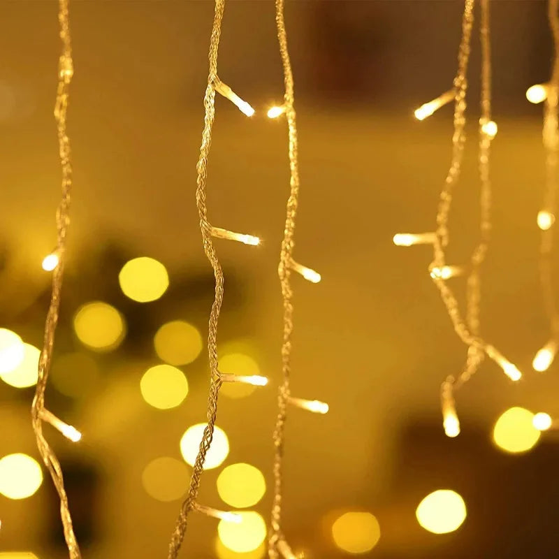 Waterproof Solar Ice Bar LED String Lights Outdoor Lamp For Wedding Party Garden Courtyard Holiday Home Furnishing Decor light