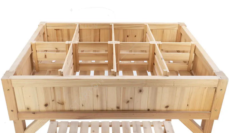Wood Raised Garden Bed Large Wooden Planter Box Flower Herb Gardening Beds Outdoor With Legs