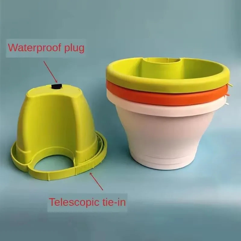 Hanging Flower Pot Creative Basket Storage Gutter Downspout Flowerpot Indoor Useful Railing Hanging Planter Plastic Flower Pot