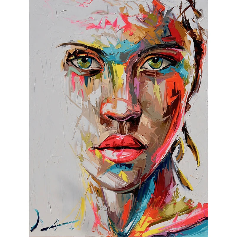 Modern Abstract Woman Face Wall Art Canvas Painting Graffiti Posters and Prints Girl Portrait Street Pop Art Pictures Home Decor