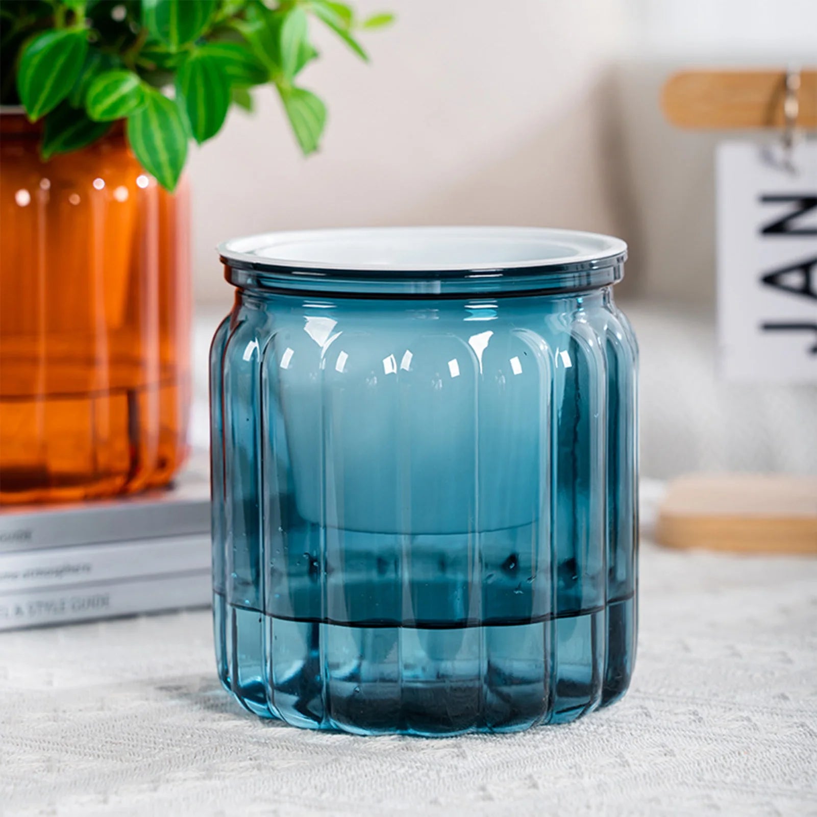 Elegant Self Watering Planter Delicate Modern Home Self Watering Flowerpot for Garden Enthusiast Lover Gift