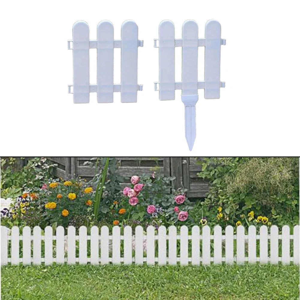 Flowerbed Outdoor Landscape 19*20cm Plastic Garden Fence Easy Installation Lightweight Design Minimal Maintenance