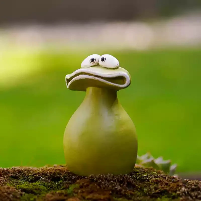 Cartoon Creative Big Mouth Frog Garden Balcony Desktop Decoration Rural Home Furnishings Creative Fashion Decoration Toys
