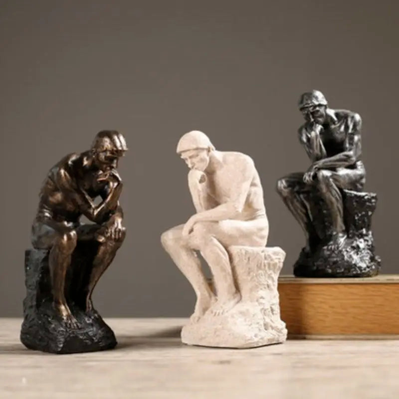 Nordic Thinker Character Ornaments Decor Advanced Intelligent Ancient Greek Abstract Retro Huamn Statues Home Table Accessoriess