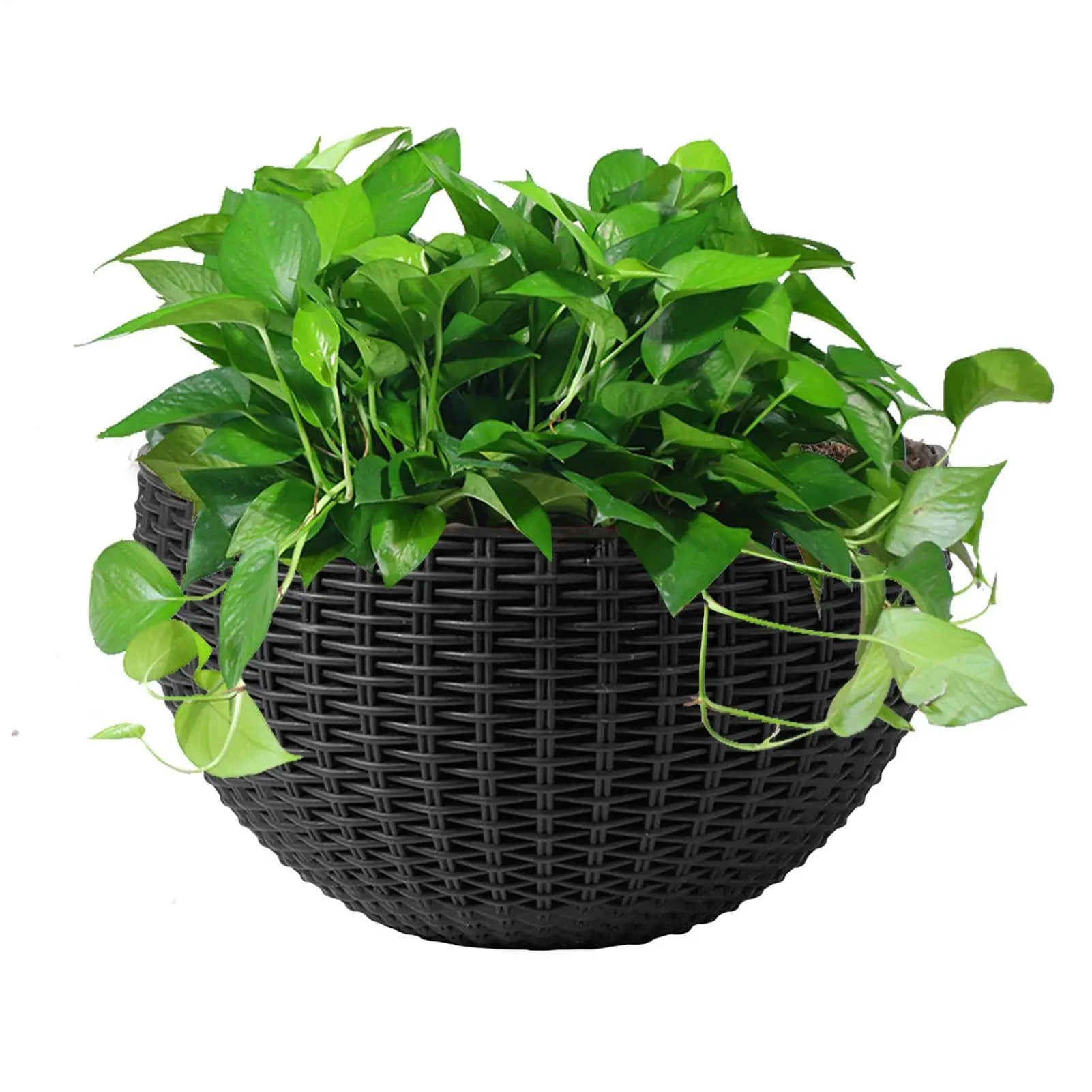 Flower Pot Exquisite Wall-mounted Plastic Wall Hanging Basket Flowerpot for Outdoor Garden Balcony Planter Bucket Home Decor