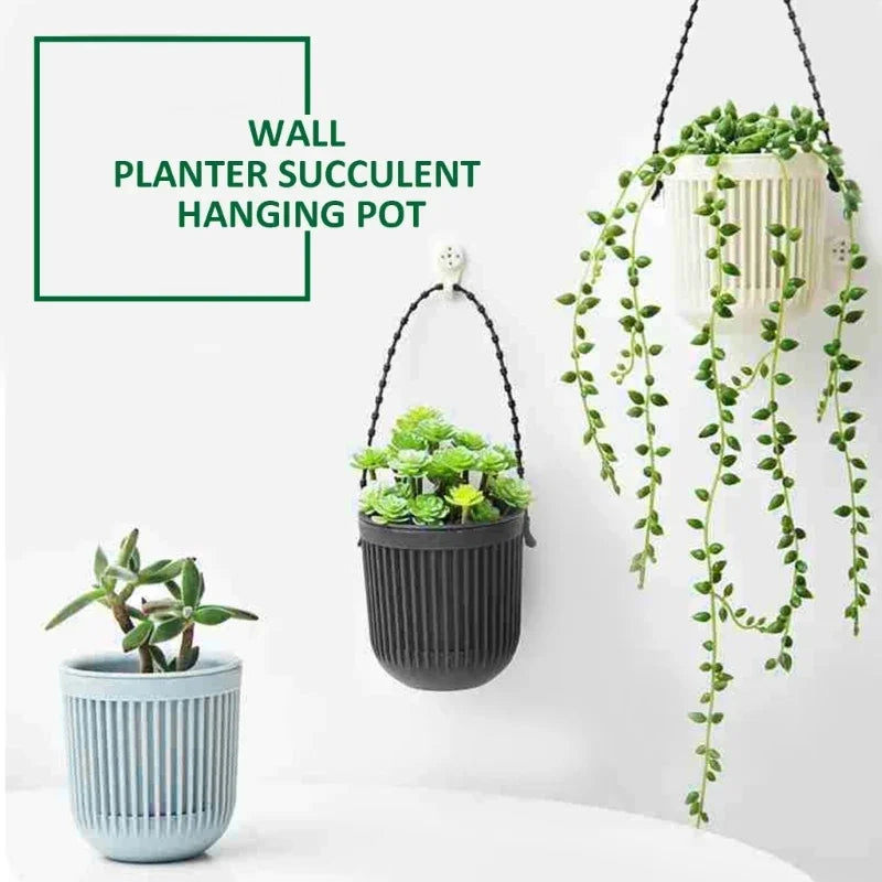 Plant Hangings Basket for Succulents Wall Flower Pots Desktops/Hangings Plant Hanger Garden Household Home Decors flower pot