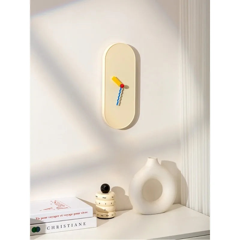 Home Furnishing Decoration Dopamine Wall Mounted Clock Living Room Kids Gifts Modern Decorations Silent Mechanism Clocks