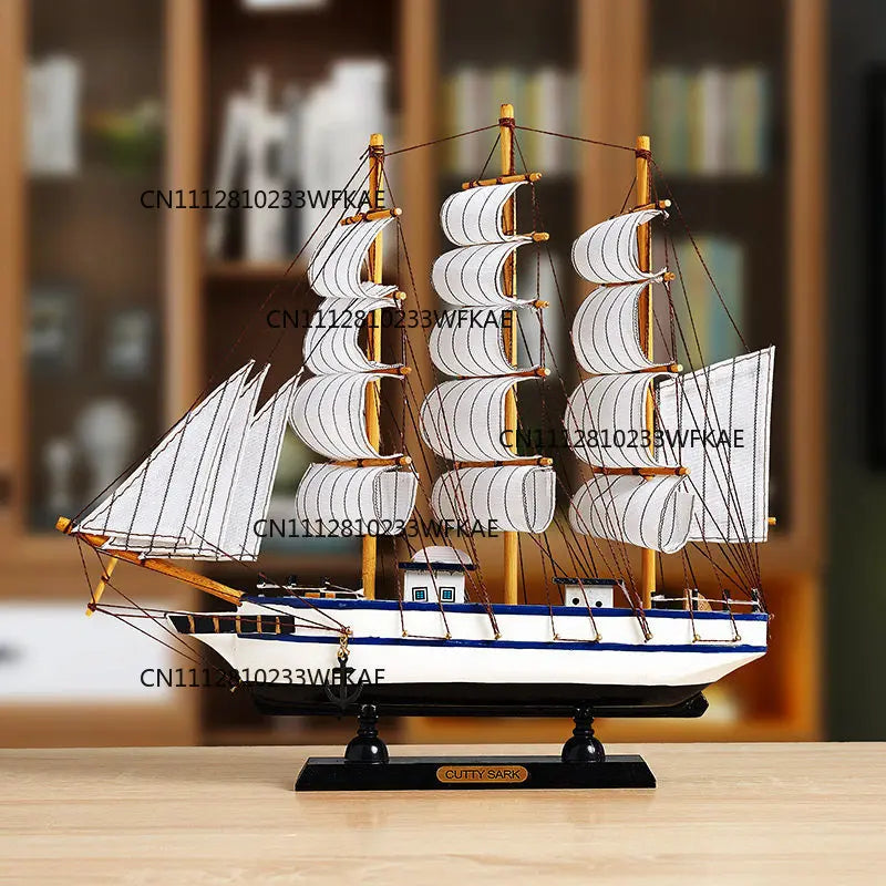 Home creative craft decoration sailboat model wine cabinet room bedroom living room smooth sailing desktop small ornament