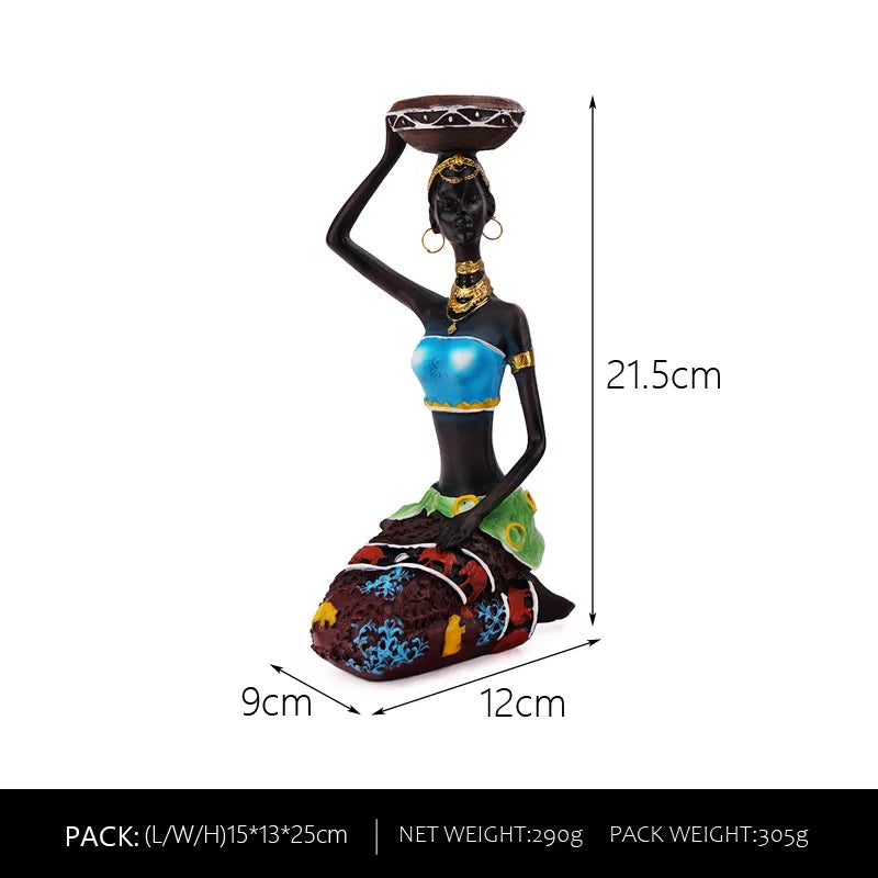 Resin Candle Holder Decoration Creative Black Candle Holder Home Entrance Decoration