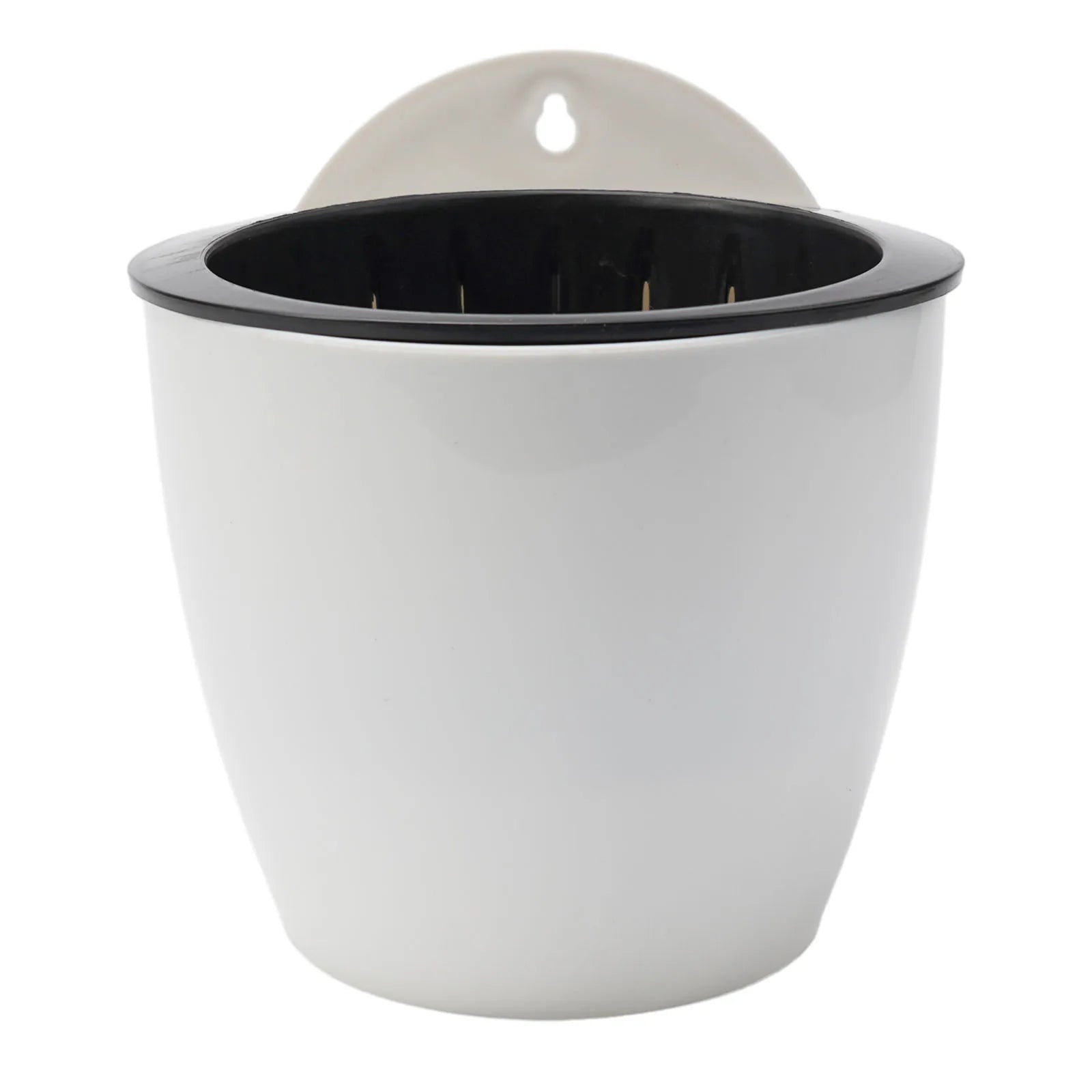 Wall-mounted Flower Pot Automatic Water-absorbing Plastic Green Dill Soil Or Hydroponics System Pot For Wall Balcony Flower Pot