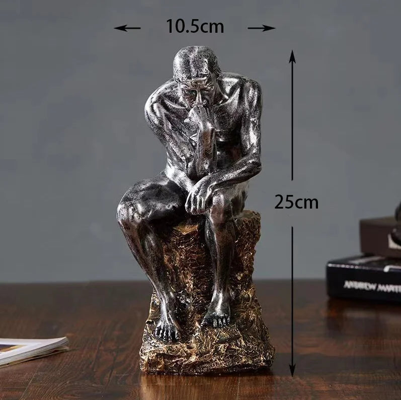 Nordic Thinker Character Ornaments Decor Advanced Intelligent Ancient Greek Abstract Retro Huamn Statues Home Table Accessoriess