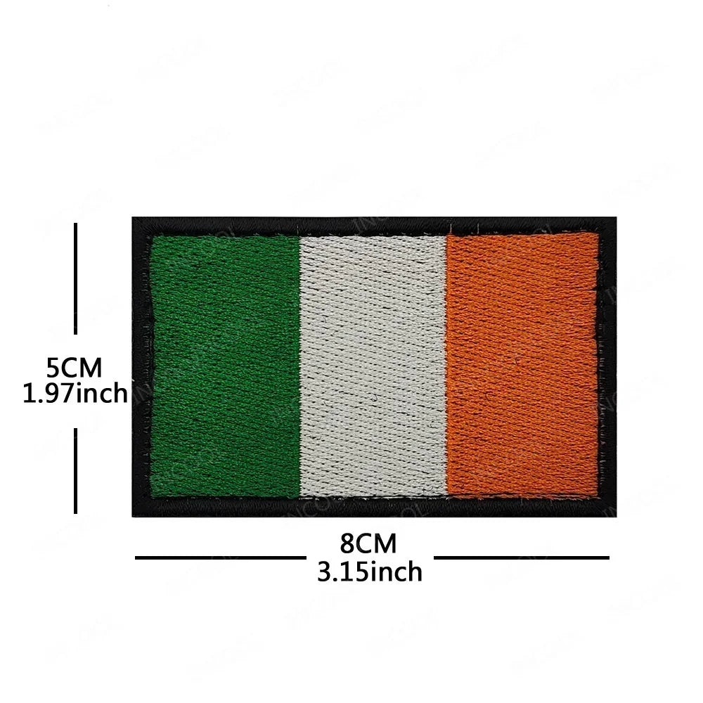 Africa National Flag Embroidered Patches Nigeria South Africa Morocco Eswatini Mauritius Armband Appliques Shoulder Flags Badges