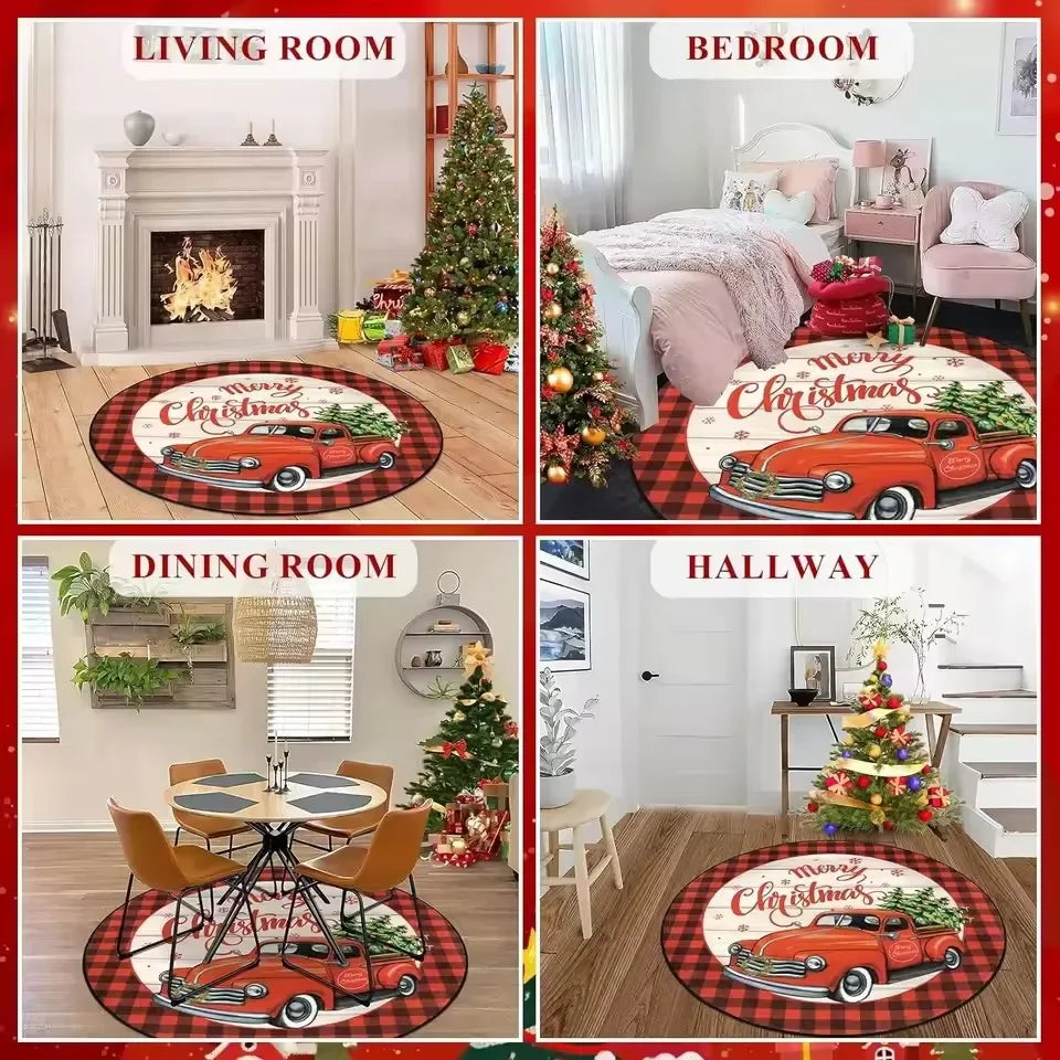 Colorful Circle Boho Round Rug Bedroom Hallway Living Room Area Rug 1/2/3pcs Laundry Floor Carpet Bathroom Entrance Doormat