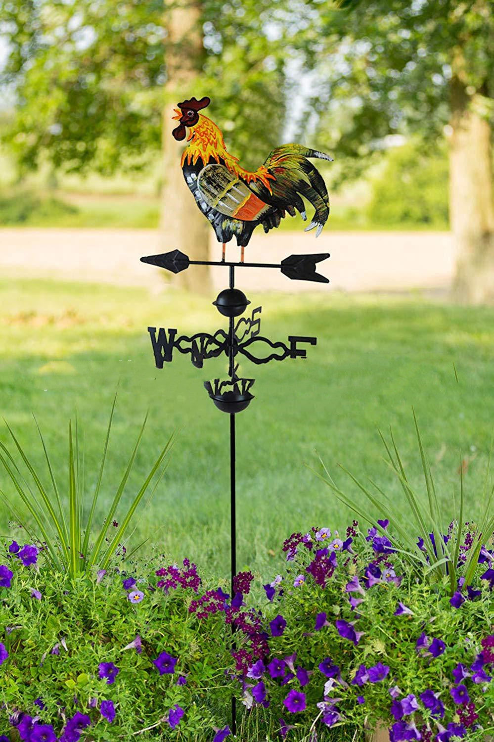 Spinner Wind Direction Farm Scene Stake For Garden Yard Decoration Garden Weathervane