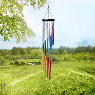 Pine Rotating 18 Tube Chime Hanging Ornaments For Decoration