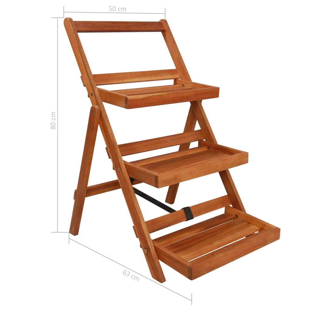 vidaXL 3-Tier Plant Stand 19.7