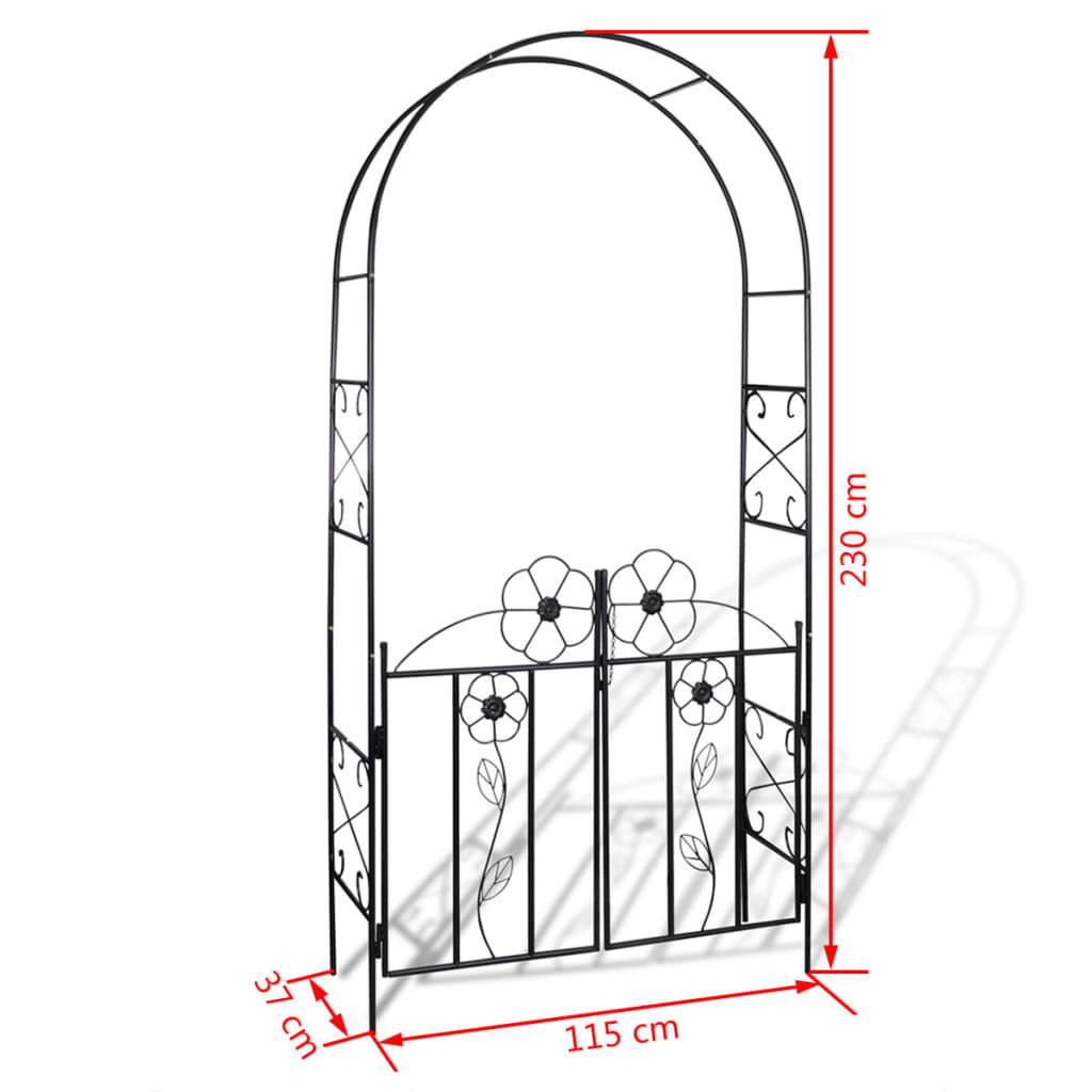 vidaXL Garden Arch Door-0