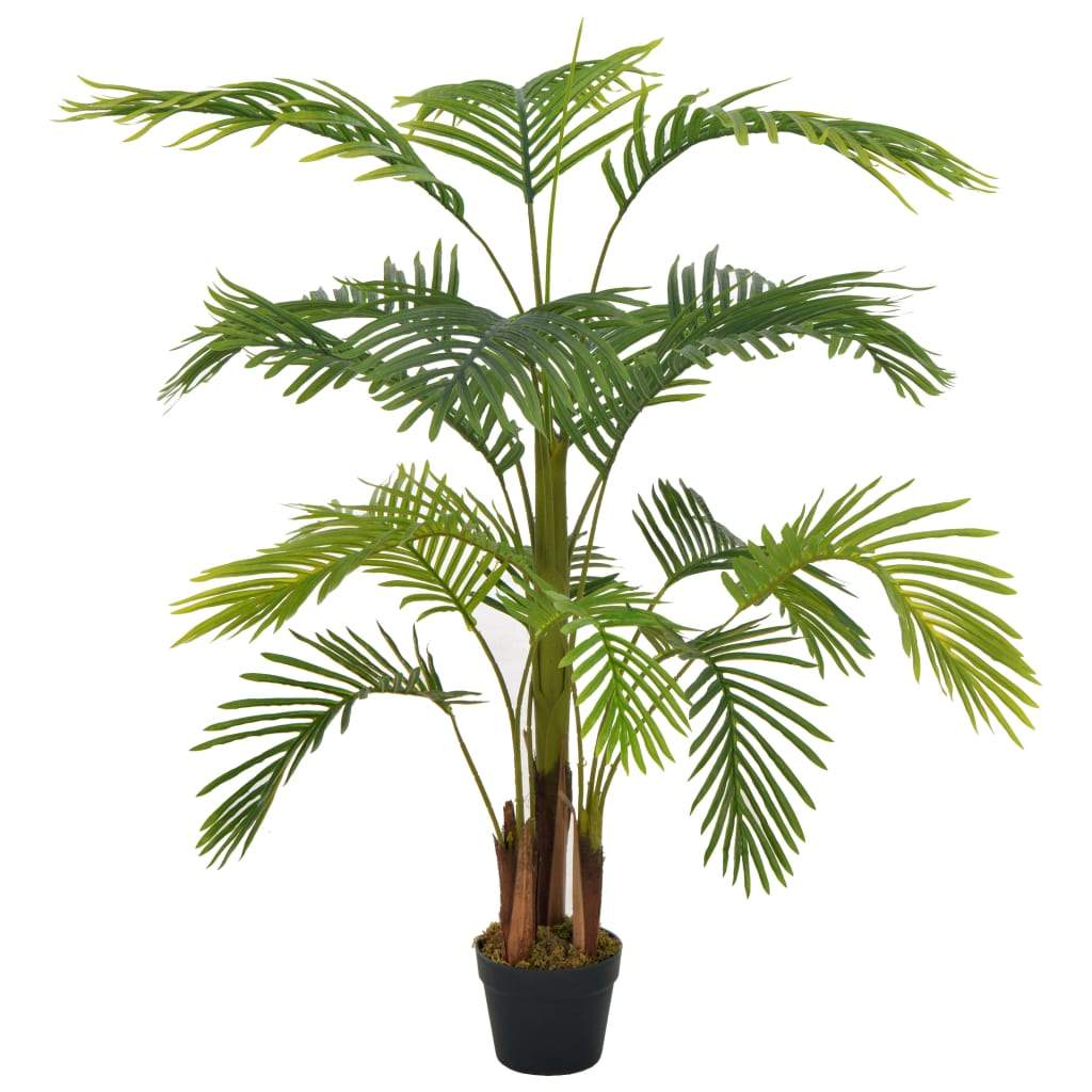 vidaXL Artificial Plant Palm with Pot Green Fresh Faux Leaf Decor Multi Sizes