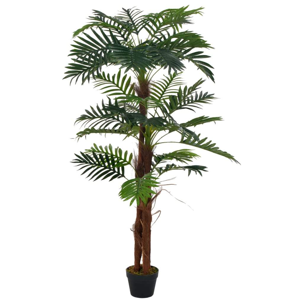 vidaXL Artificial Plant Palm with Pot Green Fresh Faux Leaf Decor Multi Sizes