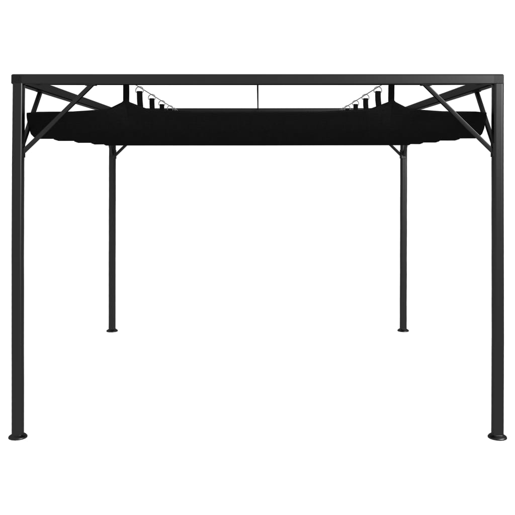 vidaXL Garden Gazebo with Retractable Canopy 118.1