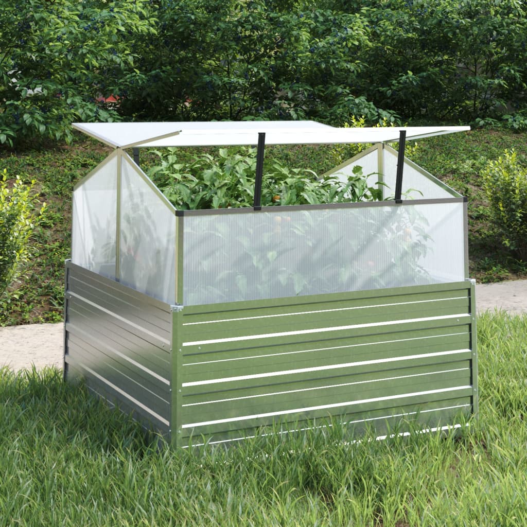 vidaXL Garden Raised Bed with Greenhouse 39.4