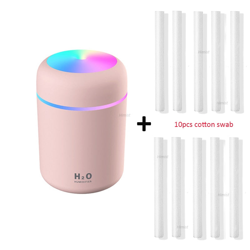 USB Air Humidifier Colorful Cup Mini Aroma Water Diffuser LED Light Ultrasonic Cool Mist Maker Fogger Car Aroma Humidificador