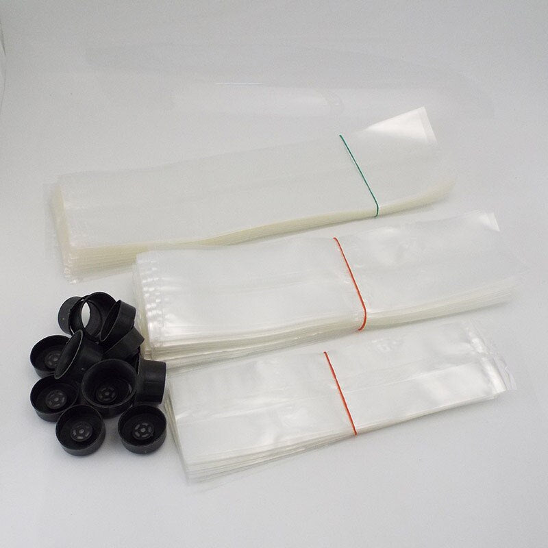 PVC Mushroom Spawn Grow Bag growing Planting pots ring cultivation planter Substrate High Temp Pre Sealable Garden Planter Tools