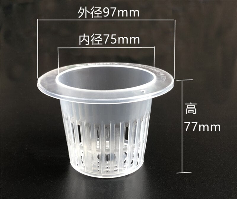 PP Hydroponics Plants Dedicated Solid Root Colonization Basket Vase,Soilless Cultivation Cup Water Garden Aquarium Container