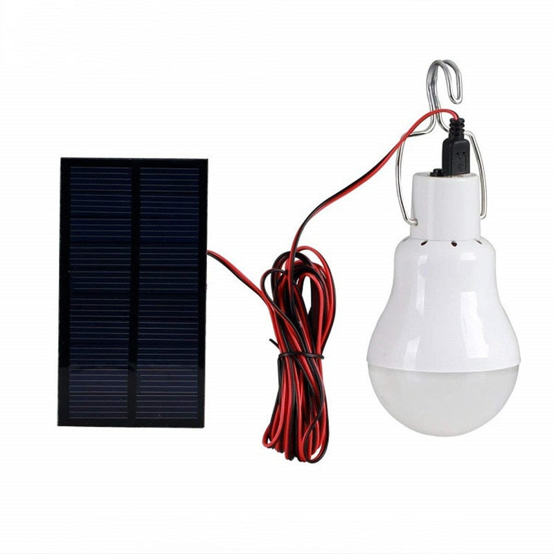 Solar Light Bulb Outdoor Waterproof With Hook Solar Lamp Garden Courtyard Emergency Energy Saving Light Bulb