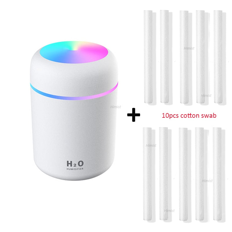 USB Air Humidifier Colorful Cup Mini Aroma Water Diffuser LED Light Ultrasonic Cool Mist Maker Fogger Car Aroma Humidificador