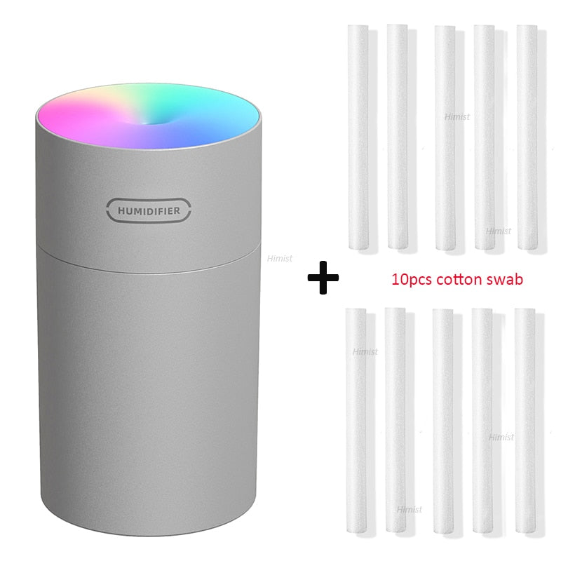 USB Air Humidifier Colorful Cup Mini Aroma Water Diffuser LED Light Ultrasonic Cool Mist Maker Fogger Car Aroma Humidificador