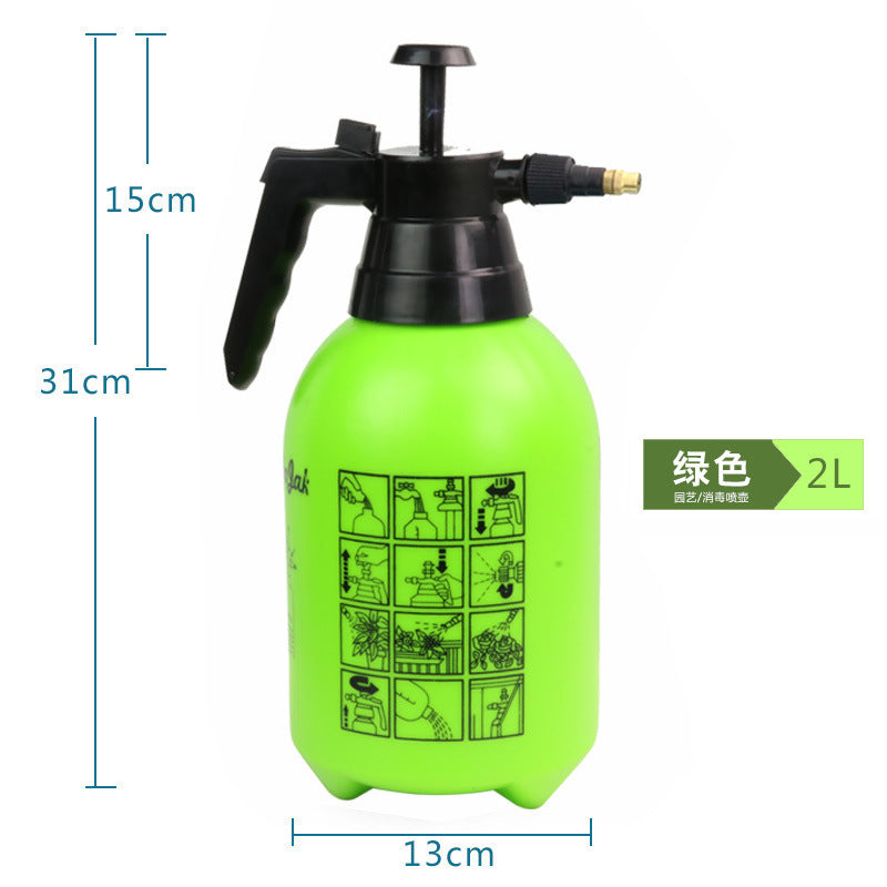 Horticultural supplies small portable hand-moving spray pot home with white meat green plants Press watering pot watering pot
