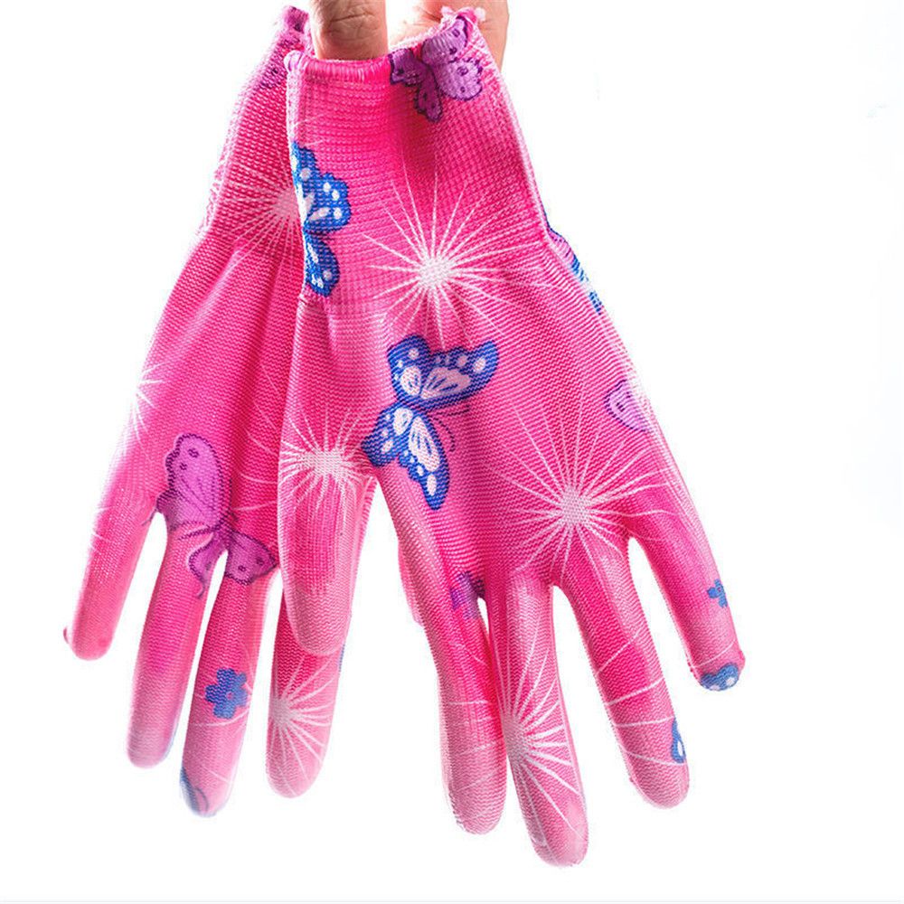 Planting Yard Cleaning Palm-Coated Floral Garden Gloves Women Non-Slip Working Gloves Non-Slip Household Labor Protection Gloves