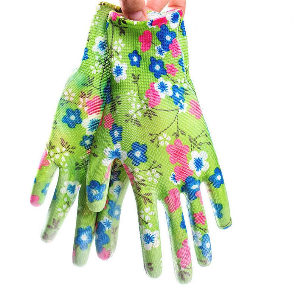 Planting Yard Cleaning Palm-Coated Floral Garden Gloves Women Non-Slip Working Gloves Non-Slip Household Labor Protection Gloves