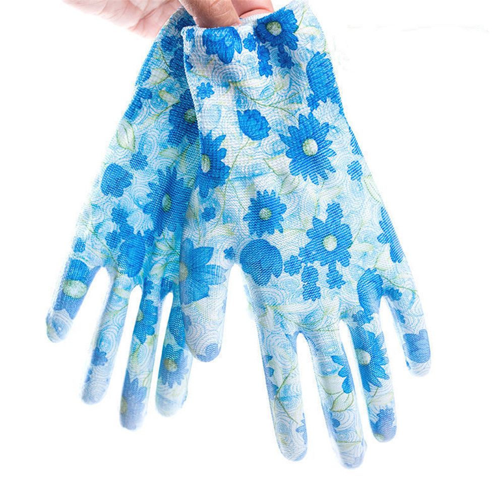 Planting Yard Cleaning Palm-Coated Floral Garden Gloves Women Non-Slip Working Gloves Non-Slip Household Labor Protection Gloves